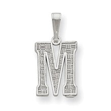 Sterling Silver Initial M Charm hide-image