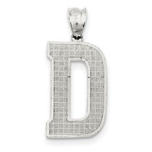 Sterling Silver Initial D Charm hide-image