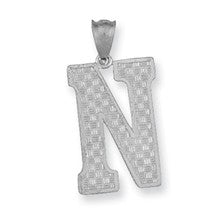 Sterling Silver Initial N Charm hide-image