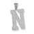 Sterling Silver Initial N Charm hide-image