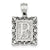 Initial B Charm in Sterling Silver