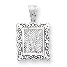 Sterling Silver Initial M Charm hide-image