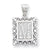 Sterling Silver Initial M Charm hide-image