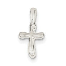 Sterling Silver Tiny Freeform Cross Charm hide-image