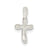 Tiny Freeform Cross Charm in Sterling Silver