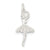 Ballerina Charm in Sterling Silver