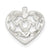 Sterling Silver MOM HEART W/ FLOWERS Charm hide-image