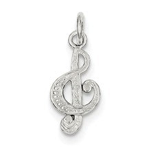 Sterling Silver Treble Clef Charm hide-image