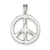 Sterling Silver Peace Symbol Charm hide-image