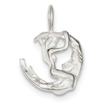 Sterling Silver Moon & Lady Charm hide-image