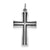 Sterling Silver Enameled Latin Cross Charm hide-image