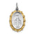 Sterling Silver & Vermeil Miraculous Medal, Charm hide-image