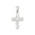 CZ Latin Cross Charm in Sterling Silver