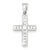 Sterling Silver CZ Latin Cross Charm hide-image