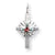 Sterling Silver Enameled Dove Cross Charm hide-image