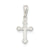 Budded Cross Charm in Sterling Silver