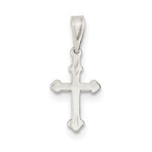 Sterling Silver Budded Cross Charm hide-image