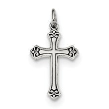 Sterling Silver Antiqued Cross Charm hide-image