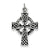 Sterling Silver Antiqued Celtic Cross Charm hide-image