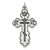 Sterling Silver Eastern Orthodox Cross Charm hide-image