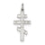 Eastern Orthodox Cross Charm in Sterling Silver