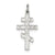 Sterling Silver Eastern Orthodox Cross Charm hide-image