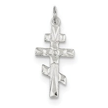 Sterling Silver Eastern Orthodox Cross Charm hide-image