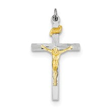 Sterling Silver & Vermeil INRI Crucifix Charm hide-image