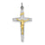 INRI Crucifix Charm in Sterling Silver & Vermeil