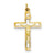 Sterling Silver Enamel & Vermeil INRI Crucifix Charm hide-image