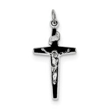 Sterling Silver Enameled Crucifix Charm hide-image