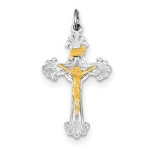 Sterling Silver & Vermeil INRI Crucifix Charm hide-image