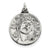 Antiqued Ecce Homo Medal, Charm in Sterling Silver