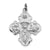 Satin 4-way Medal, Charm in Sterling Silver