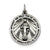 Antiqued Miraculous Medal, Pretty Charm in Sterling Silver