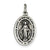 Sterling Silver Antiqued Miraculous Medal, Lovely Charm hide-image