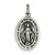 Antiqued Miraculous Medal, Lovely Charm in Sterling Silver