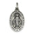 Sterling Silver Antiqued Miraculous Medal, Stylish Charm hide-image