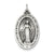 Antiqued Miraculous Medal, Dazzling Charm in Sterling Silver