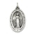 Sterling Silver Antiqued Miraculous Medal, Dazzling Charm hide-image