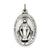 Antiqued Miraculous Medal, Exquisite Charm in Sterling Silver