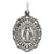 Sterling Silver Antiqued Miraculous Medal Charm hide-image