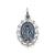 Miraculous Medal, Stylish Charm in Sterling Silver