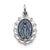 Sterling Silver Miraculous Medal, Stylish Charm hide-image