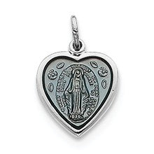 Sterling Silver Miraculous Heart Medal, Alluring Charm hide-image