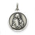 Sterling Silver Antiqued Madonna & Child Medal, Charm hide-image