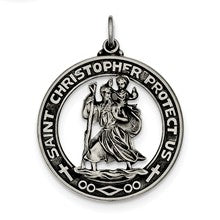 Sterling Silver St. Christopher Medal, Appealing Charm hide-image