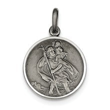 Sterling Silver St. Christopher Medal, Beautiful Charm hide-image