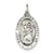 St. Christopher Soccer Medal, Classy Charm in Sterling Silver