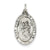 St. Christopher Football Medal, Appealing Charm in Sterling Silver